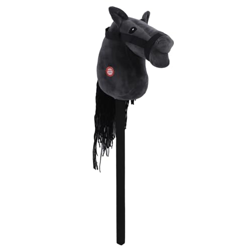 aqxreight 70 cm Plush Stick Horse Toy mit Soundfunktionen für EIN Ansprechendes Spiel und Komfort für (Black) von aqxreight