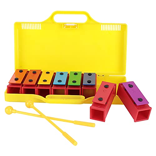 8 Noten für Kinder mit Trommelstöcken und Box, Pädagogisches Musikspielzeug, Gitarre, Orff-Schlaginstrumente für Kinder von aqxreight