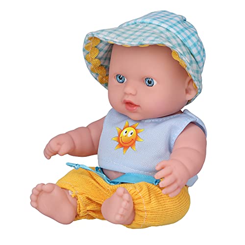 aqxreight 8 Zoll Doll Ganzkörper Lebensechtiges Mädchen Puppen Weiche Neugeborene Puppen Rosa (Q8G-011 Xiaolan Sun) von aqxreight