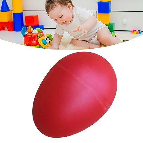 aqxreight Bunte, Befüllbare Plastikeier für Kinder. Multifunktionaler Eierstreuer für Musik und Spiel. Orff-Kinderschlaginstrumente (Rot) von aqxreight