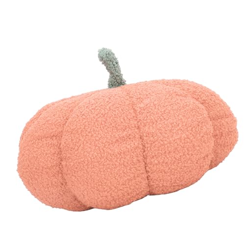 aqxreight Halloween Pumpkin Throw Pillow Weiche Plüschkürbisse Gefülltes Spielzeug Mehrzweck -Dekorationskissen für Sofa Schlafzimmer Dunkelbraun [Kürbisform]: Der -Plüsch -Totypkin von aqxreight