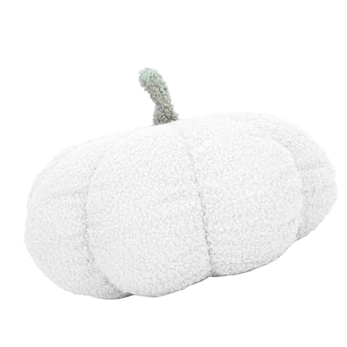 aqxreight Halloween Pumpkin Throw Pillow Weiche Plüschkürbisse Gefülltes Spielzeug Mehrzweck -Dekorationskissen für Sofa Schlafzimmer Dunkelbraun [Kürbisform]: Der -Plüsch -Totypkin von aqxreight