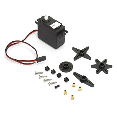 aqxreight - Mini-Servomotor 360 Grad kontinuierliche Drehung mit Servohorn-Set (Arm, X, Rad, Stern) für RC Car Robot Helicopter Flugzeugmodell von aqxreight