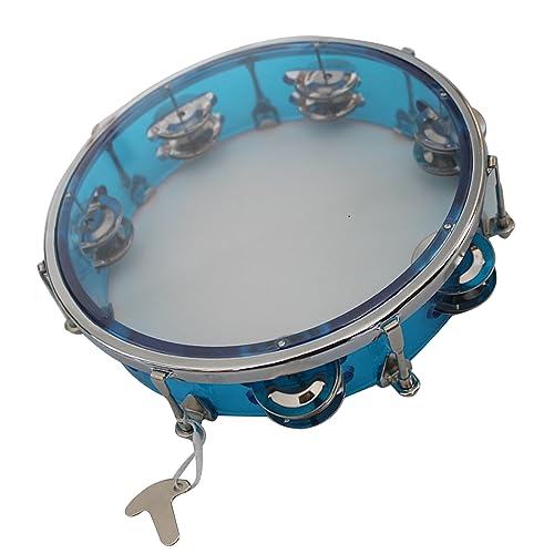 Verstellbare Handglocke für Percussion-Musikinstrumente, Leichtes, Farbenfrohes Design, Orff-Kinder-Percussion-Instrumente (8 Zoll Blau) von aqxreight