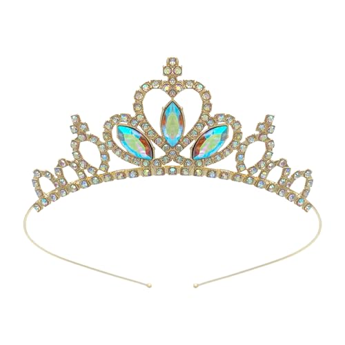 arenmi Queen Crowns Blingbling Stirnband Herz Kopfbedeckung glitzernde Foto-Requisiten Halloween Party Kopfbedeckung Cosplay Zubehör von arenmi