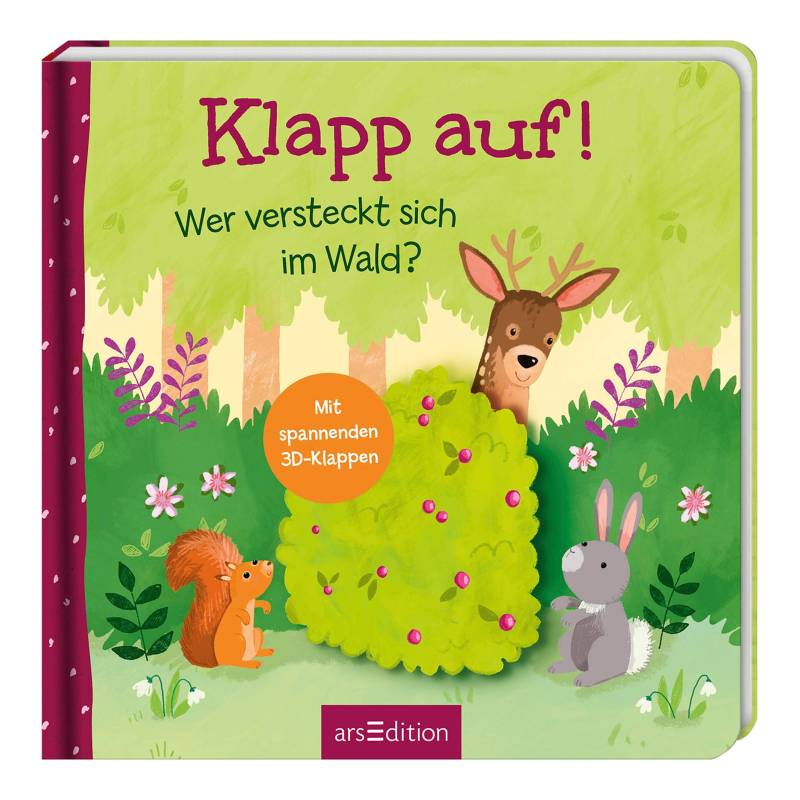 Arsedition Klappenbuch Klapp auf! - Wer versteckt sich im Wald? von arsEdition