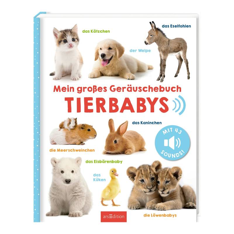 Arsedition Mein großes Geräuschebuch - Tierbabys von arsEdition