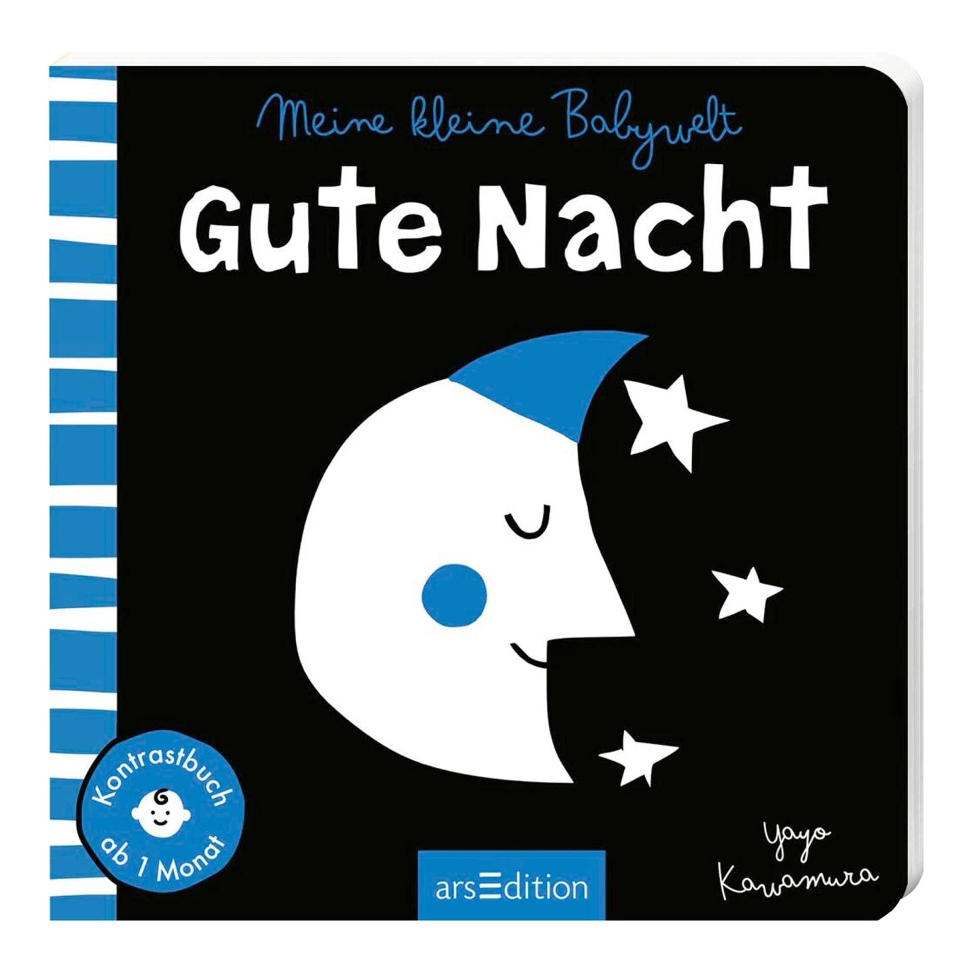 Arsedition Pappbilderbuch Meine kleine Babywelt: Kontrastbuch Gute Nacht Arsedition Pappbilderbuch Meine kleine Babywelt: Kontrastbuch Gute Nacht von arsEdition