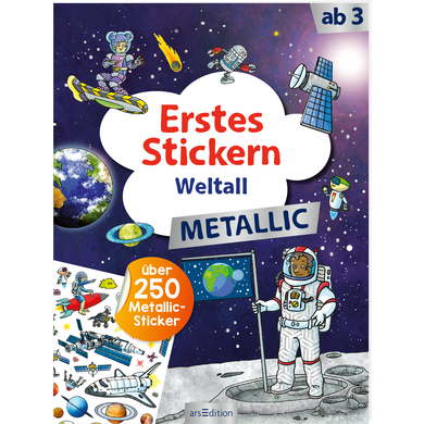 arsEdition Erstes Stickern Metallic – Weltall von arsEdition