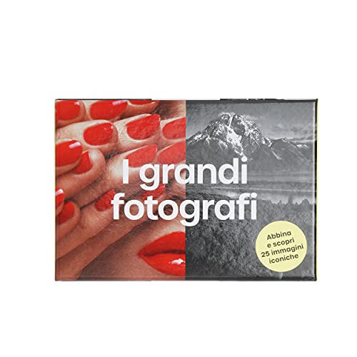 Art&design24 Die großen Fotografen Memory-Spiel 50 Karten mit ikonischen Bildern von berühmten Fotografen, Spiel zum Trainieren des fotografischen Gedächtnisses von art & design 24