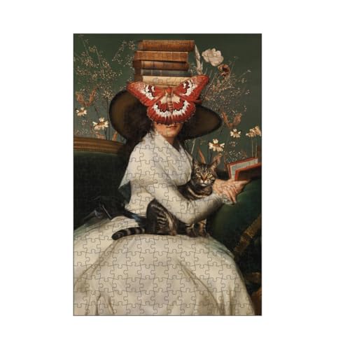 artboxONE-Puzzle M (266 Teile) Natur Mystery Lady von TAS - Puzzle bücher Blumen Blumen von artboxONE