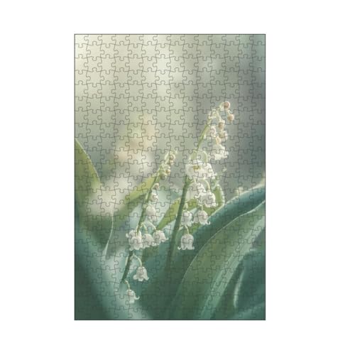 artboxONE-Puzzle M (266 Teile) Natur Romantische Maiglöckchen - Puzzle maiglöckchen blüte Boho-Style von artboxONE