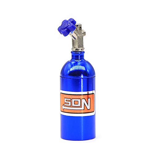 asdfs Metall Simulierte NOS Stickstoff Flasche für 1/10 RC Crawler TRX4 D90 D110 Axial Scx10 90046, Blau von asdfs