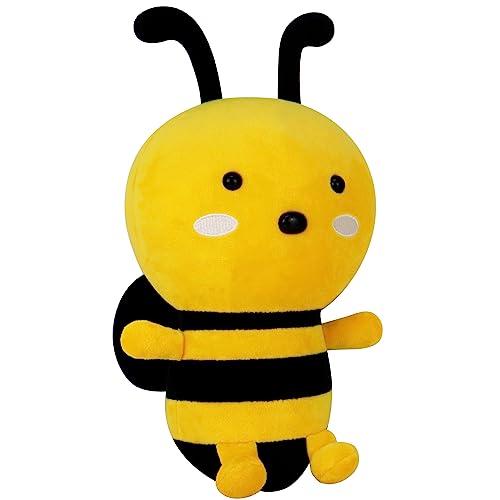 atenbeo 30cm Biene Kuscheltier, Kuscheltier Biene Plüschtier Biene Stofftier Kawaii Plush Cute Plushies Bienen Deko für Frauen Männer Kinder Erwachsene Mädchen Jungen Weihnachten Geburtstag von atenbeo