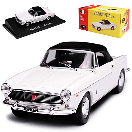 Atlas FIAT 1500 Cabriolet Weiss 1/43 Norev Modell Auto von atlas editions