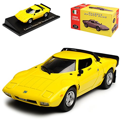 Atlas Lancia Stratos HF Stradale Coupe Gelb 1973 1/43 Norev Modell Auto von atlas editions