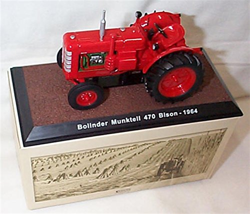 atlas editions Red Bolinder Munktell 470 Bison 1964 Traktor im Maßstab 1:32 Druckguss-Modell von atlas editions