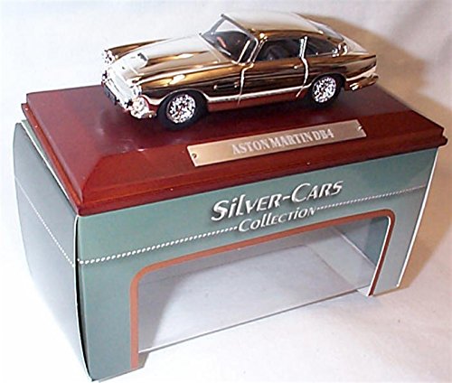 atlas editions Silver Car Collection verchromtes Aston Martin DB4 Auto im Maßstab 1:43 Druckguss-Modell von atlas editions