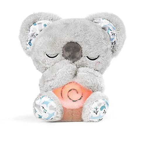 Auby Soothe 'n' Cuddle Koala，Kuscheltier mit Beruhigungsfunktion，Plüschspielzeug für Neugeborene 10 Schlaflieder, Lichter & rhythmische Atmung von auby