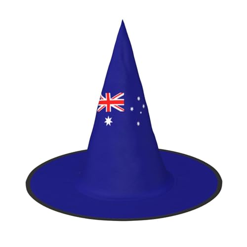 axzttupy Australische Flagge Druck Halloween Hexenhut Unisex Karneval Kostüm Zubehör Partys Cosplay und Festlich axzttupy Australische Flagge Druck Halloween Hexenhut Unisex Karneval Kostüm Zubehör Partys Cosplay und Festlich von axzttupy