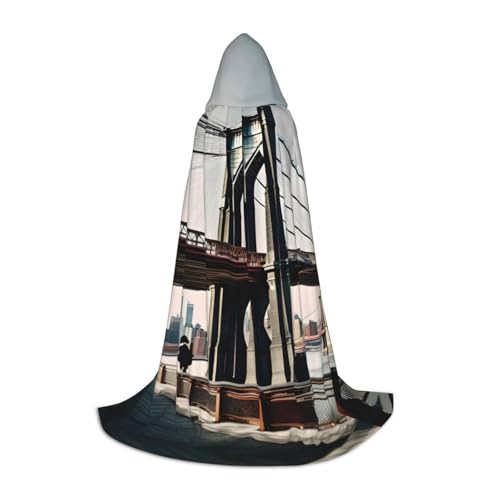 axzttupy Brooklyn Bridge S-Aufdruck, Unisex, mit Kapuze, Umhang in voller Länge, für Zauberer, Weihnachten, Karneval, Halloween, Cosplay axzttupy Brooklyn Bridge S-Aufdruck, Unisex, mit Kapuze, Umhang in voller Länge, für Zauberer, Weihnachten, Karneval, Halloween, Cosplay von axzttupy