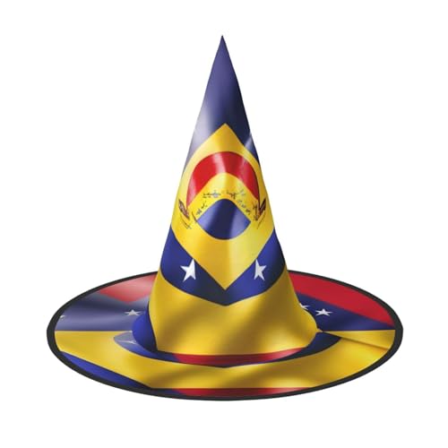 axzttupy Flagge von Venezuela Druck Halloween Hexenhut Unisex Karneval Kostüm Zubehör Partys Cosplay und Festlich axzttupy Flagge von Venezuela Druck Halloween Hexenhut Unisex Karneval Kostüm Zubehör Partys Cosplay und Festlich von axzttupy