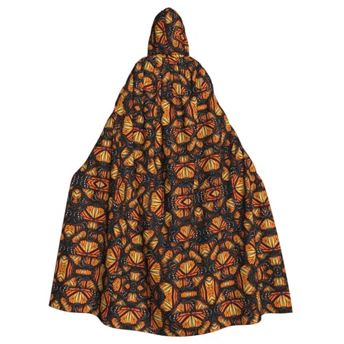 axzttupy Heaps Of Orange Monarch Butterflies Print Hooded Cloak Women And Men Hood For Halloween Carnival Cosplay And Theme Parties von axzttupy