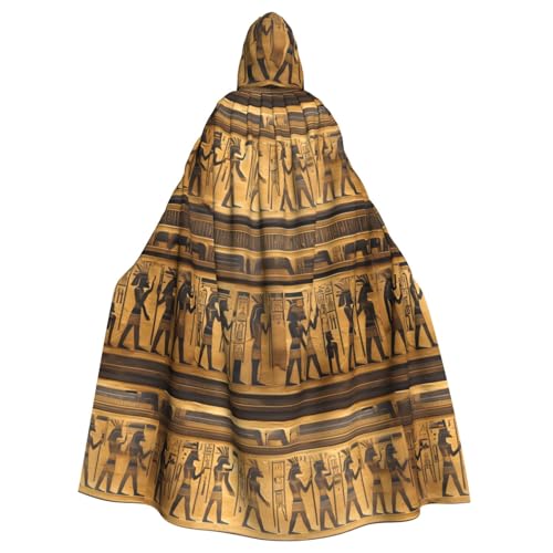 axzttupy Kapuzenumhang mit Ägypten-Hieroglyphen, Unisex, Halloween, volle Länge, für Mittelalter-Renaissance-Cosplay-Kostüme axzttupy Kapuzenumhang mit Ägypten-Hieroglyphen, Unisex, Halloween, volle Länge, für Mittelalter-Renaissance-Cosplay-Kostüme von axzttupy