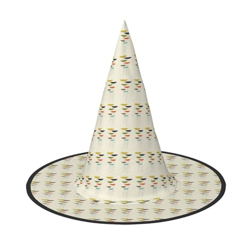 axzttupy Mid Century Modern Prints Print Halloween Hexenhut Unisex Karneval Kostüm Zubehör Partys Cosplay und Festlich axzttupy Mid Century Modern Prints Print Halloween Hexenhut Unisex Karneval Kostüm Zubehör Partys Cosplay und Festlich von axzttupy