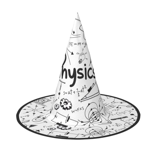 axzttupy Physik Druck Druck Halloween Hexenhut Unisex Karneval Kostüm Zubehör Partys Cosplay und Festlich axzttupy Physik Druck Druck Halloween Hexenhut Unisex Karneval Kostüm Zubehör Partys Cosplay und Festlich von axzttupy