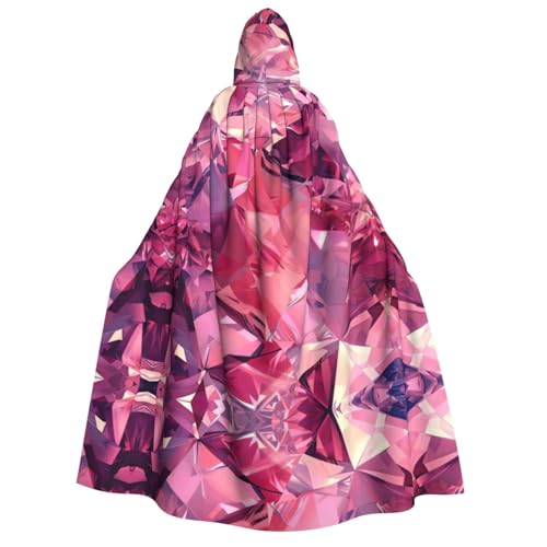 axzttupy Rosa Rautenmuster 3 Druck Erwachsene Kapuzenumhang Halloween Weihnachten Karneval Partys Mittelalter Thema Kostüm axzttupy Rosa Rautenmuster 3 Druck Erwachsene Kapuzenumhang Halloween Weihnachten Karneval Partys Mittelalter Thema Kostüm von axzttupy
