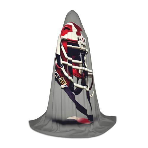 axzttupy Umhang mit Kapuze und amerikanischem Fußball, Unisex, für Zauberer, Weihnachten, Karneval, Halloween, Cosplay axzttupy Umhang mit Kapuze und amerikanischem Fußball, Unisex, für Zauberer, Weihnachten, Karneval, Halloween, Cosplay von axzttupy