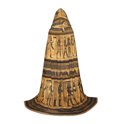 axzttupy Umhang mit ägyptischen Hieroglyphen, Unisex, mit Kapuze, volle Länge, für Zauberer, Weihnachten, Karneval, Halloween, Cosplay axzttupy Umhang mit ägyptischen Hieroglyphen, Unisex, mit Kapuze, volle Länge, für Zauberer, Weihnachten, Karneval, Halloween, Cosplay von axzttupy