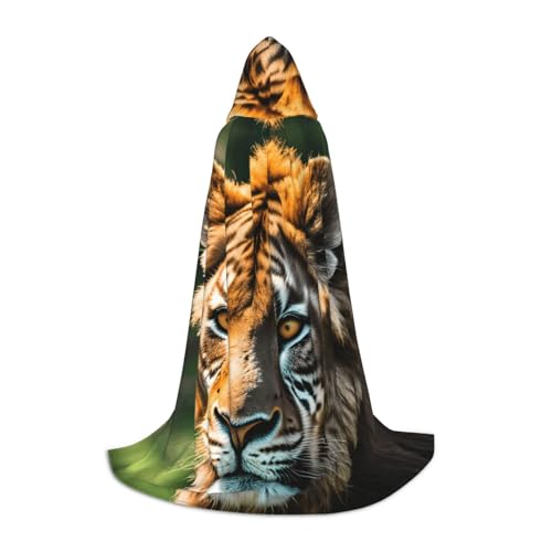 axzttupy Umhang mit afrikanischen Tieren, Unisex, mit Kapuze, volle Länge, für Zauberer, Weihnachten, Karneval, Halloween, Cosplay axzttupy Umhang mit afrikanischen Tieren, Unisex, mit Kapuze, volle Länge, für Zauberer, Weihnachten, Karneval, Halloween, Cosplay von axzttupy