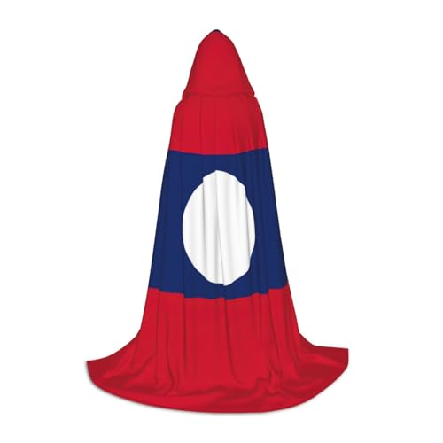 axzttupy Unisex Kapuzenumhang mit Flagge von Laos, für Zauberer, Weihnachten, Karneval, Halloween, Cosplay axzttupy Unisex Kapuzenumhang mit Flagge von Laos, für Zauberer, Weihnachten, Karneval, Halloween, Cosplay von axzttupy