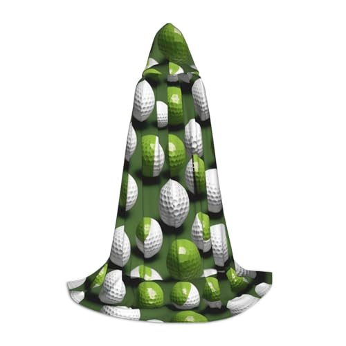 axzttupy Unisex Kapuzenumhang mit Golfball-Aufdruck, für Zauberer, Weihnachten, Karneval, Halloween, Cosplay axzttupy Unisex Kapuzenumhang mit Golfball-Aufdruck, für Zauberer, Weihnachten, Karneval, Halloween, Cosplay von axzttupy