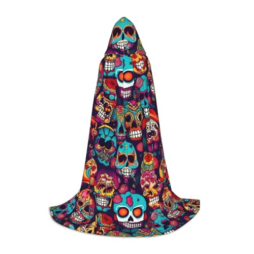 axzttupy Unisex Kapuzenumhang mit Totenkopf-Motiv, für Zauberer, Weihnachten, Karneval, Halloween, Cosplay axzttupy Unisex Kapuzenumhang mit Totenkopf-Motiv, für Zauberer, Weihnachten, Karneval, Halloween, Cosplay von axzttupy