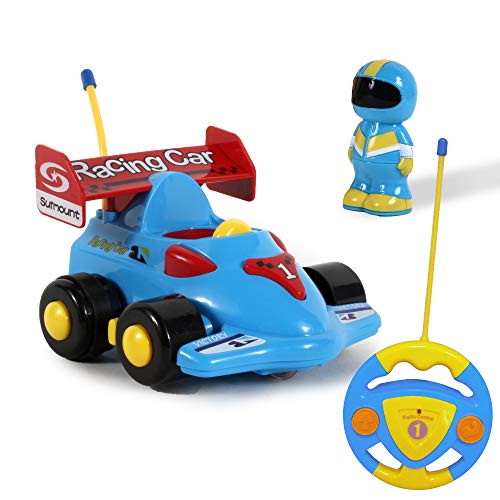 Baby Challenge - Rennwagen - Mein erstes Fahrzeug - 050215 - Ferngesteuertes Auto - Blau - Mit Sound und Licht - 1/24 - Batterien Nicht enthalten - Kunststoff - Ab 24 Monaten von BABY CHALLENGE