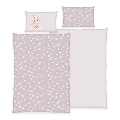 babybest® Flanell-Bettwäsche Flower Bunny 100 x 135 cm von babybest®