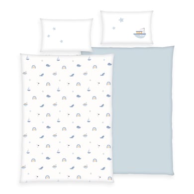 babybest® Flanell-Bettwäsche Little Ocean 100 x 135 cm von babybest®