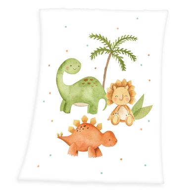 babybest® Microfaser-Flauschdecke Dinos 70 x 100 cm von babybest®