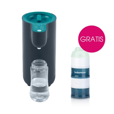 babymoov Babyflaschenzubereiter Milky Now plus GRATIS Milchpulver-Portionierer Artic blue von babymoov