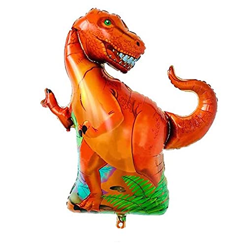 ballonfritz® Dinosaurier Ballon - XXL Dino Tyrannosaurus Rex Lufballon 91x76x25cm als Geburtstagsgeschenk, Party-Deko oder Überraschung für den Kindergeburtstag von ballonfritz