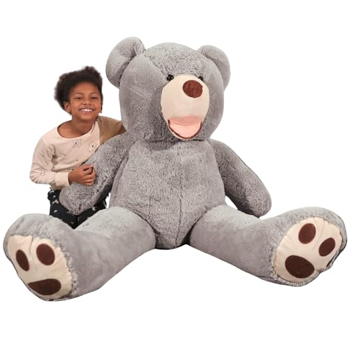 Banabear Lerosier Teddy trägt Riesenplüsch von 130 bis 340 cm !! Teddybär Teddybär Riesiger Bär (Grau, 130 cm) von bananair