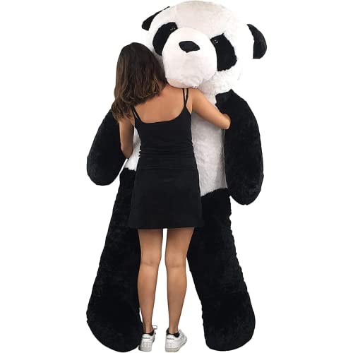 Bananair - Riesen Panda Bär Pandabär Plüsch Plüschbär Teddy Schwarz Weiss Geschenk Kind Freundin Geburtstag Weihnachten 200cm XXL von bananair