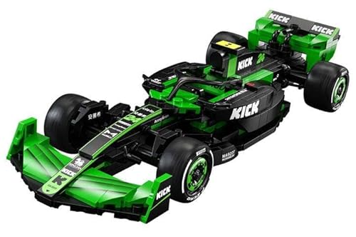 barweer Klemmbausteine Autos Kick-Sauber F1 Team C44-2024 mit Figuren, Technik Sammlung Geschenk für Erwachsene und Kinder,C55032W,1:24 Building Set Sportwagen Bausteine（314 Teile） von barweer