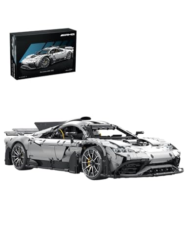 barweer Klemmbausteine Autos RC Ferngesteuert Technik Sammlung Geschenk für Erwachsene und Männer,C61503W,Building Set Groß 1:8 Sportwagen Bausteine (3295 Teile) von barweer