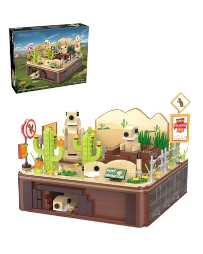 barweer Klemmbausteine Beweglicher Präriehund Bausteine, C71008W,Tier Building Set für Kinder und Erwachsene, Mechanische Prinzipien Murmeltier Modell Geschenk（1148 Teile） von barweer