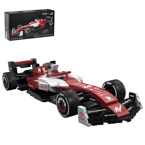 barweer Klemmbausteine F1 Autos AlfaRomeo F1 TeamOrlen C42, Technik Sammlung Geschenk für Erwachsene und Männer,C55026W,1:24 Groß F1 Auto Building Set Groß Sportwagen Bausteine（283 Teile） von barweer