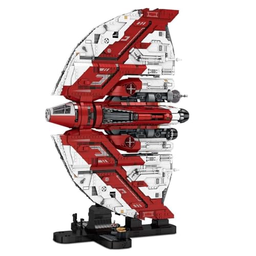 barweer Klemmbausteine Technik T6 Shuttle Geschenk für Space Wars Fans,Space Shuttle Raumschiff Modell Set mit 5749 Teilen für Erwachsene,Flugzeug Starship Sammlung,Reobrix 99006 von barweer